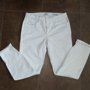 Jessica Simpson white rolled skinny jeans 6/28 EUC